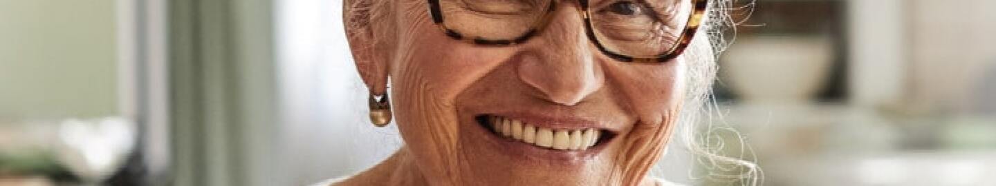 senior woman smiling